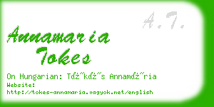 annamaria tokes business card